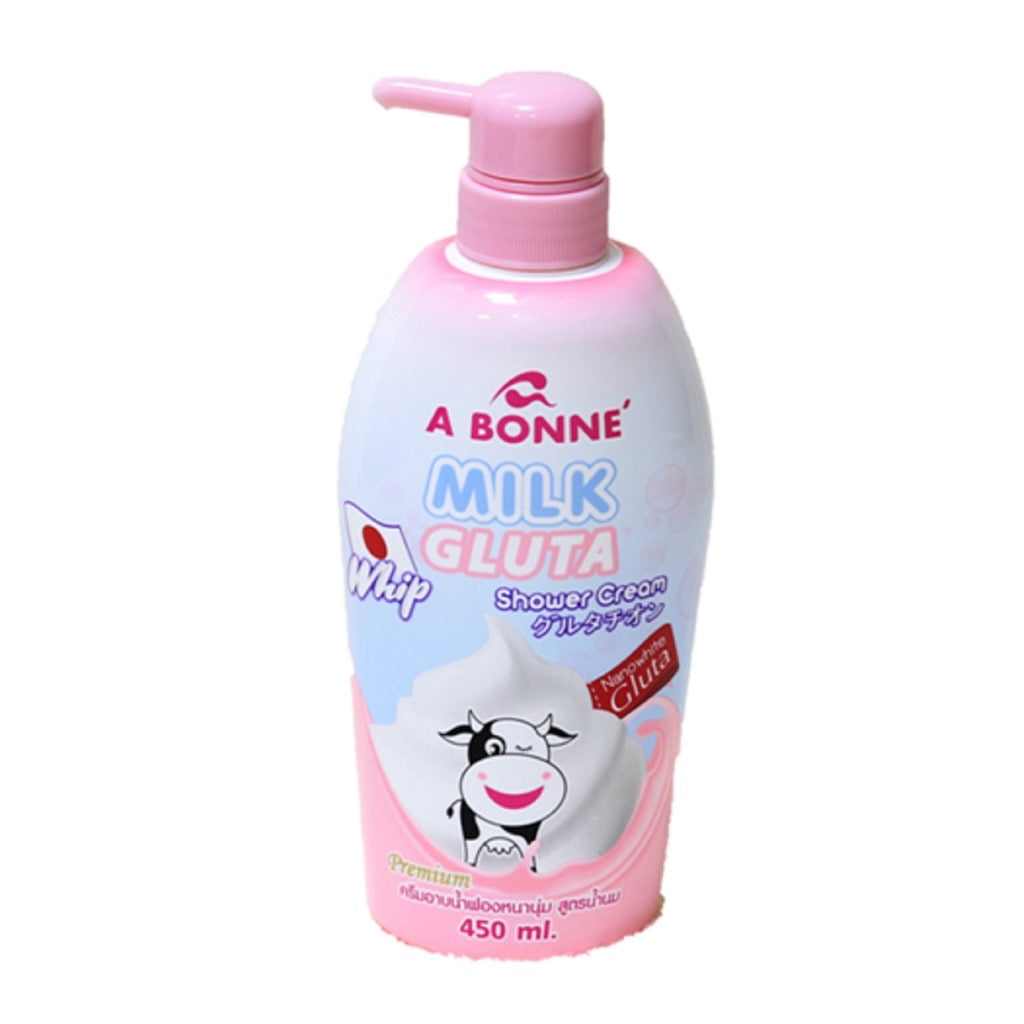 Milk Gluta Whip Shower Cream Pump 450ml - La Belleza AU Skin & Wellness