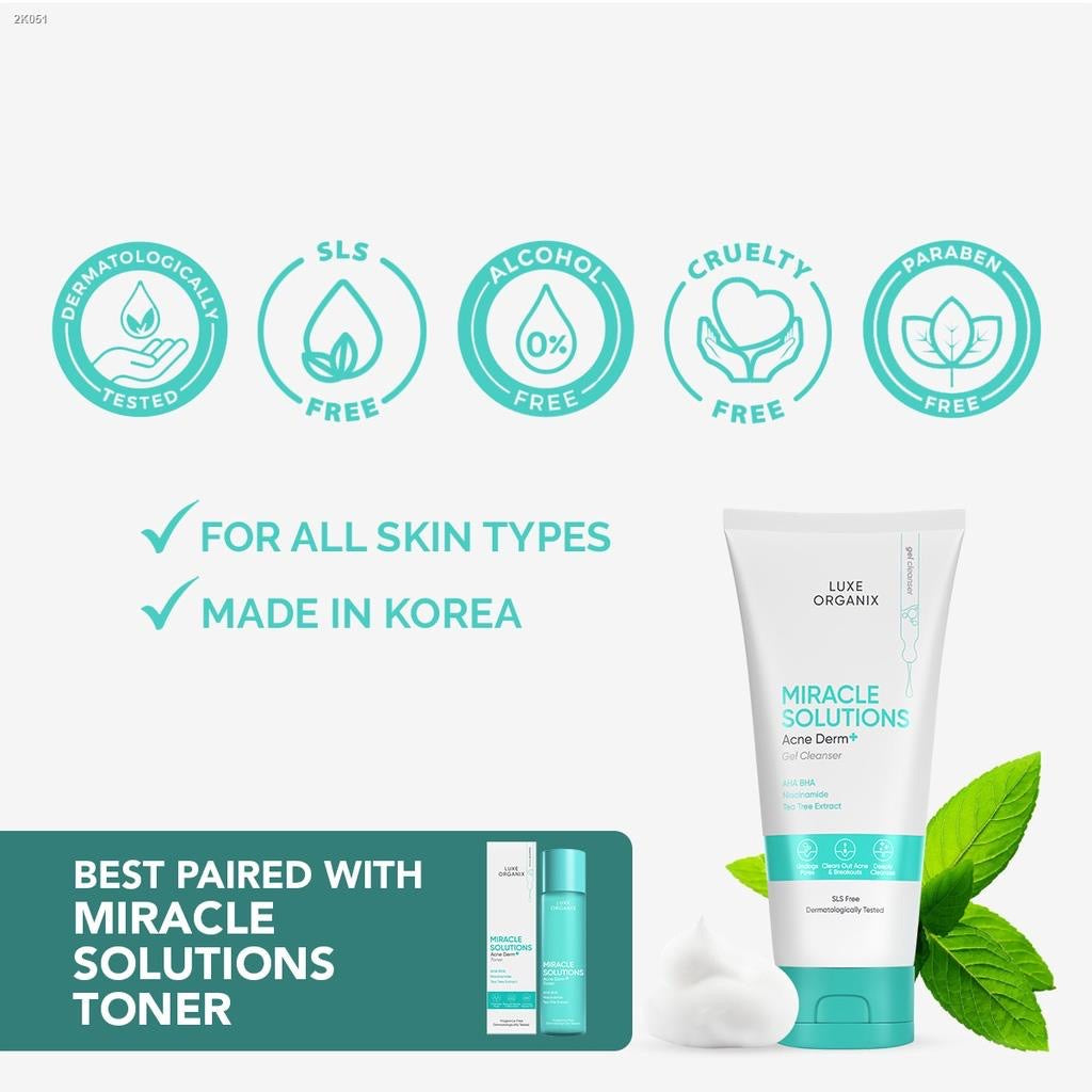 Miracle Solutions AHA/BHA Gel Cleanser 150ml (new look) - La Belleza AU Skin & Wellness