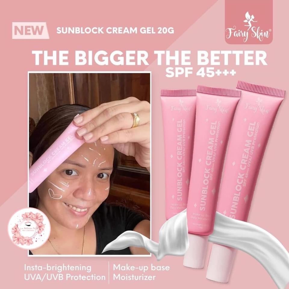 Fairy Skin Sunblock Cream Gel SPF45+ 20ml - La Belleza AU Skin & Wellness