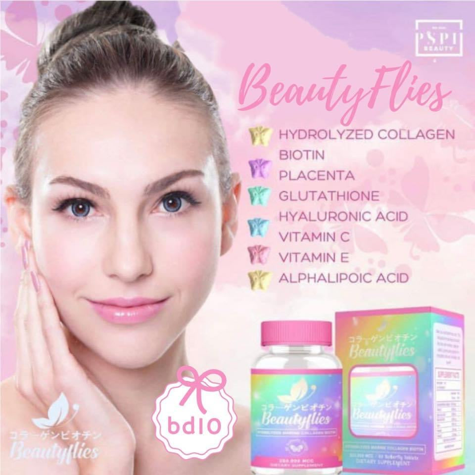 PSPH Beautyflies Collagen and Biotin Butterfly Tablets (60 caps) - La Belleza AU Skin & Wellness