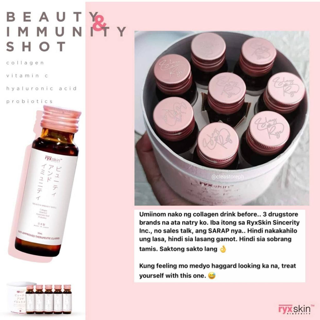 RYX Immunity Shot (8 bottles x 50ml) - La Belleza AU Skin & Wellness