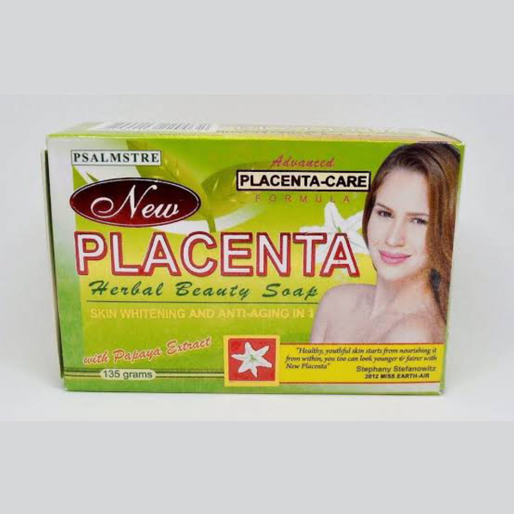New & Improved Placenta White Herbal Beauty Soap With Goat's Milk 135g - La Belleza AU Skin & Wellness