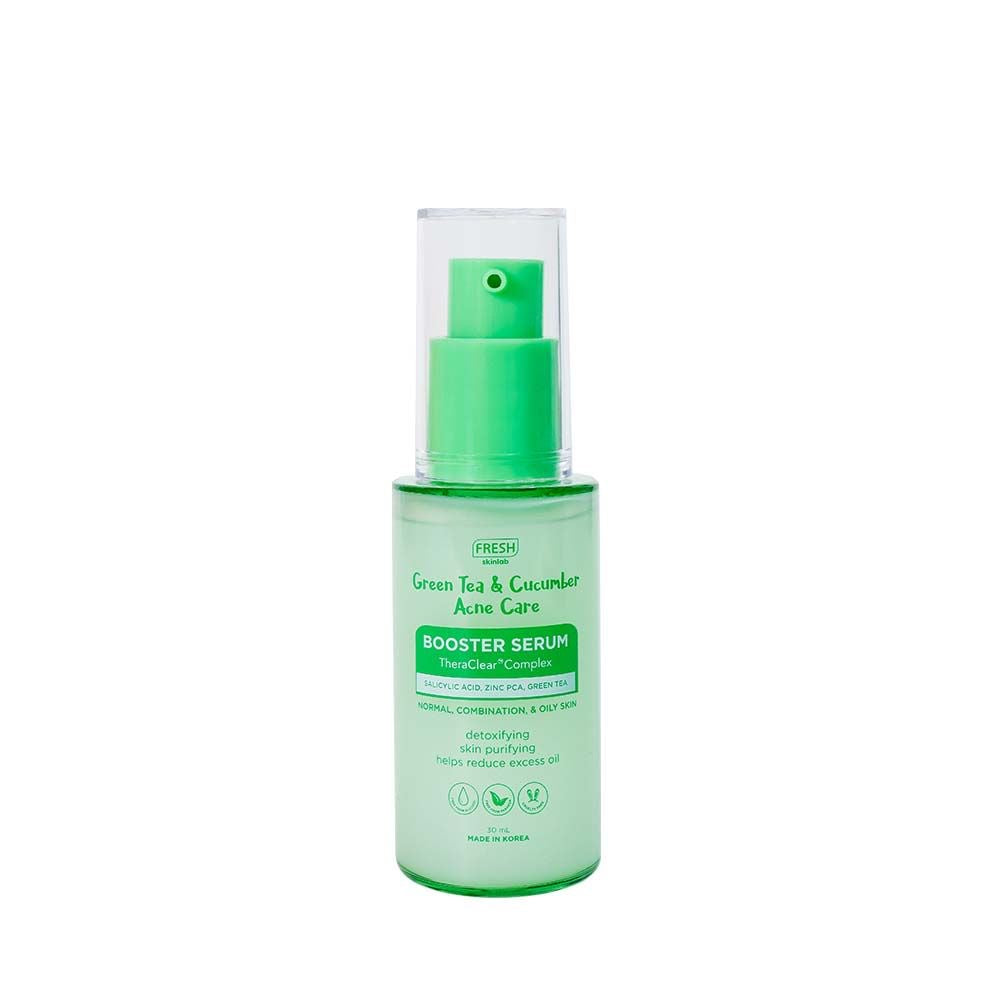 Fresh Skinlab Green Tea and Cucumber Acne Care Booster Serum 30ml - La Belleza AU Skin & Wellness