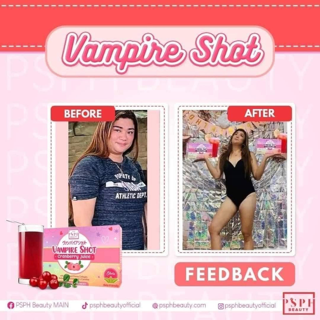 PSPH Vampire Shot Cranberry Juice (10s/box) - La Belleza AU Skin & Wellness