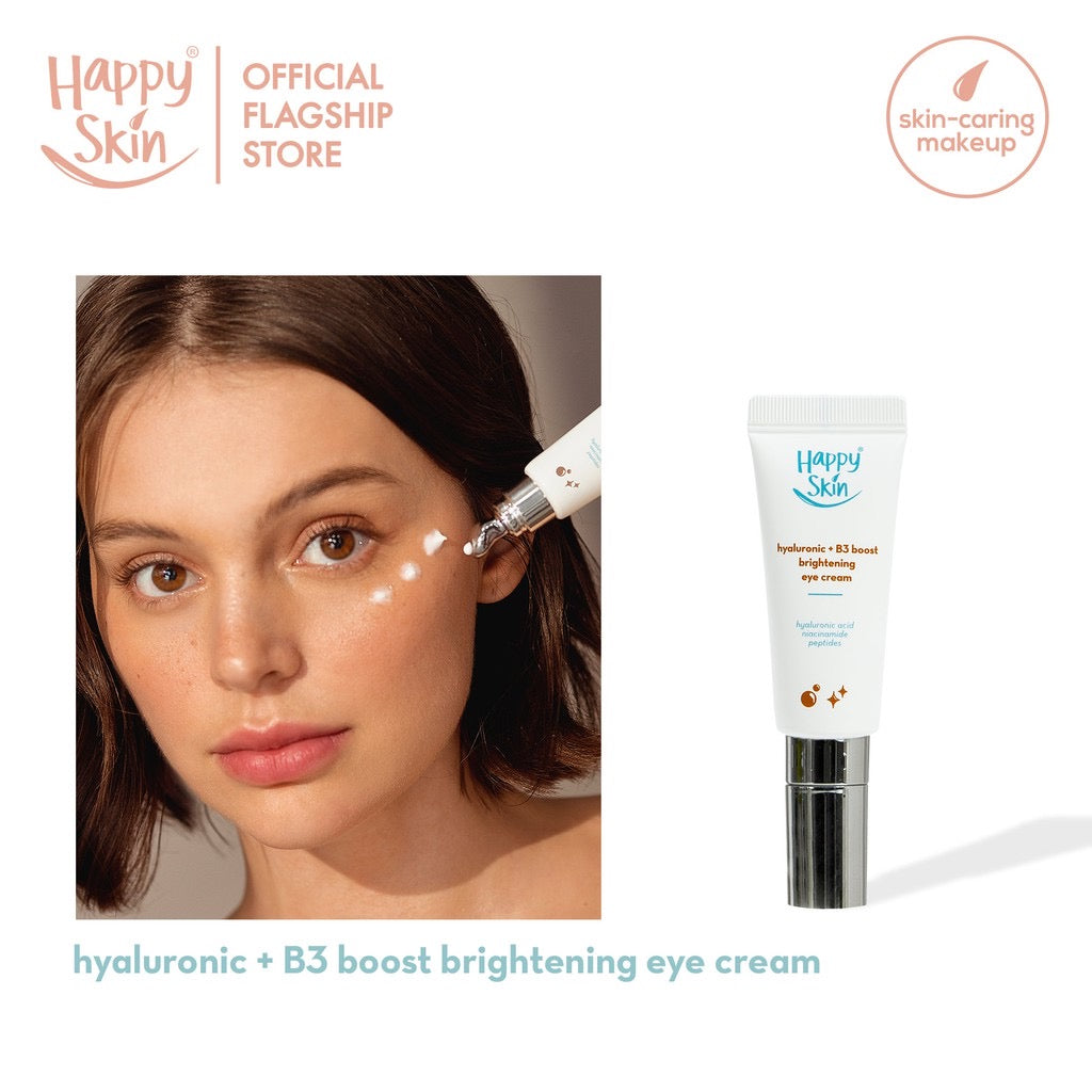 Happy Skin Hyaluronic + B3 Boost Brightening Eye Cream 12ml - La Belleza AU Skin & Wellness