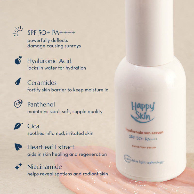 Happy Skin Hyaluronic Sun Serum Spf 50+ Pa++++ 30ml - La Belleza AU Skin & Wellness