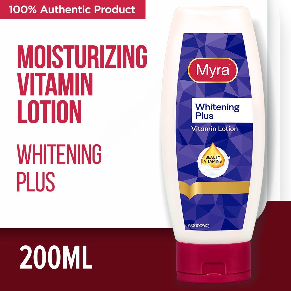 Myra Whitening Plus  Vitamin Lotion 200ml - La Belleza AU Skin & Wellness