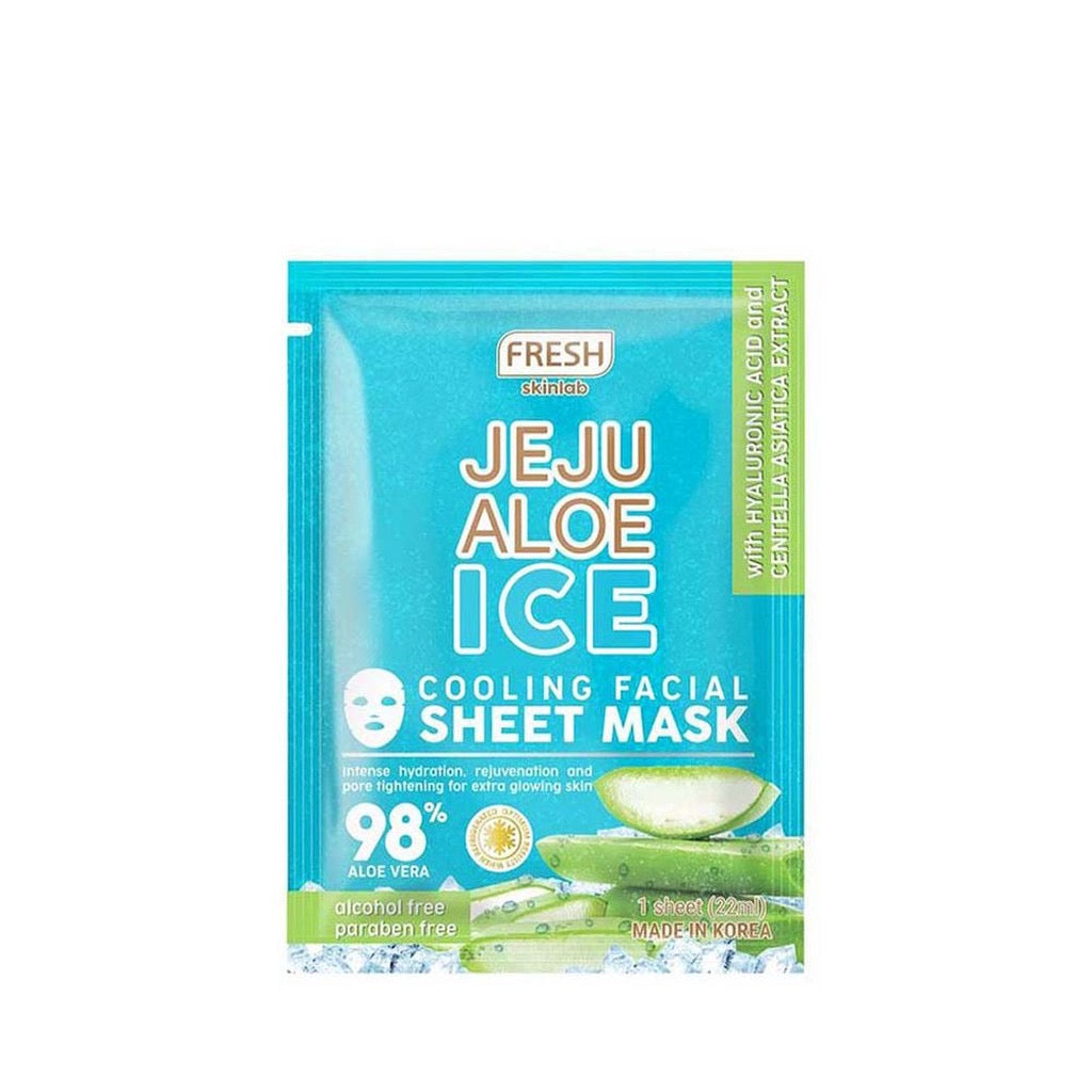 Fresh Skinlab Jeju Aloe Ice Cooling Facial Sheet Mask 20ml - La Belleza AU Skin & Wellness
