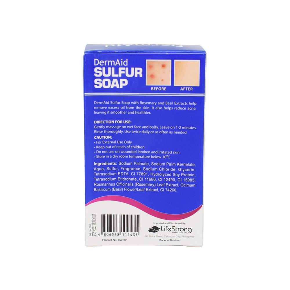 Dermaid Sulfur Soap 100g - La Belleza AU Skin & Wellness
