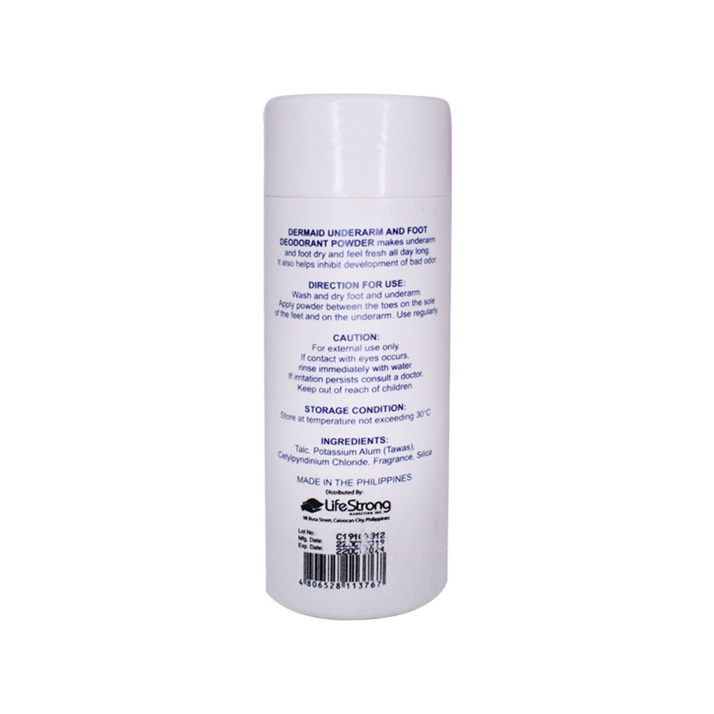 Dermaid Underarm and Foot Powder 100g - La Belleza AU Skin & Wellness