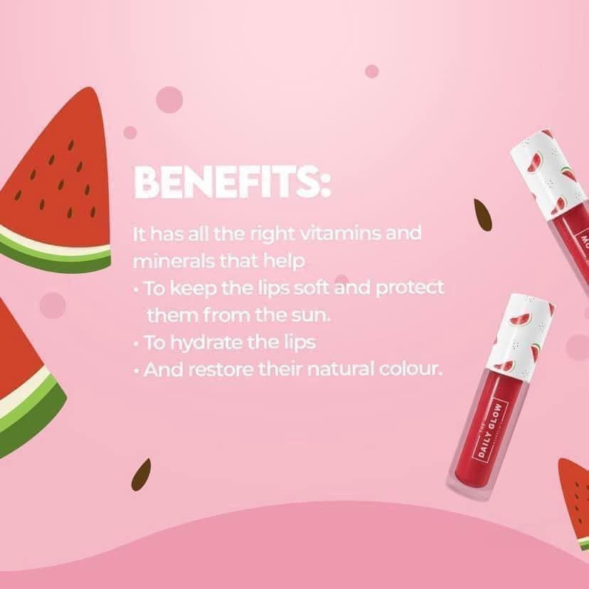 The Daily Glow Watermelon Lip Oil - La Belleza AU Skin & Wellness