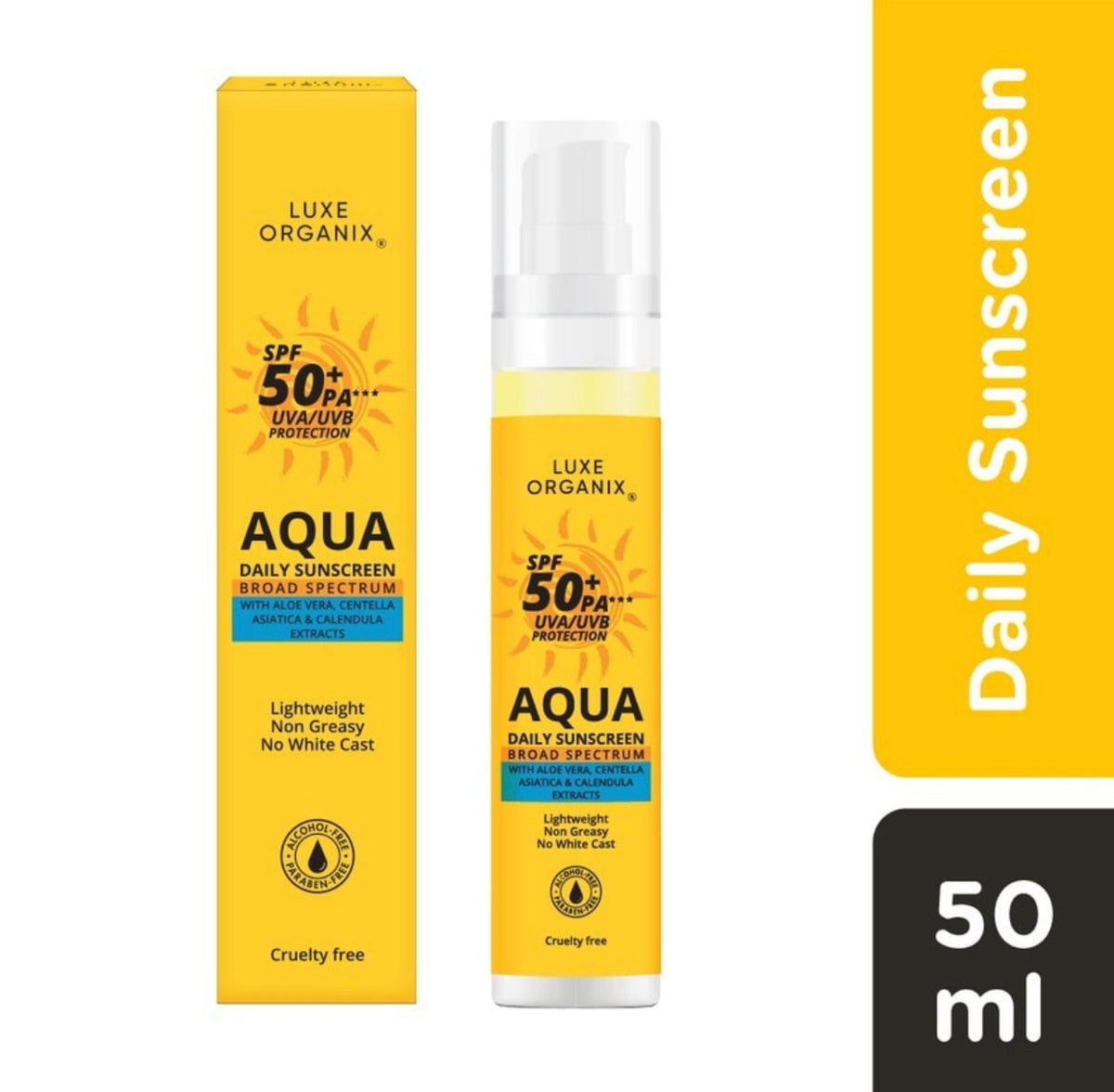 Aqua Daily Sunscreen SPF 50+ PA*** UVA/UVB Protection 50ml - La Belleza AU Skin & Wellness