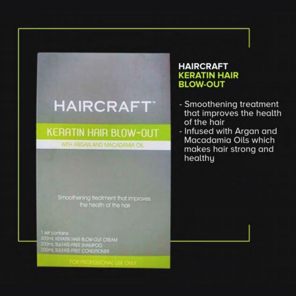 HAIRCRAFT Keratin Hair Blow-out HBC Brazilian Blowout  Hortaleza - La Belleza AU Skin & Wellness