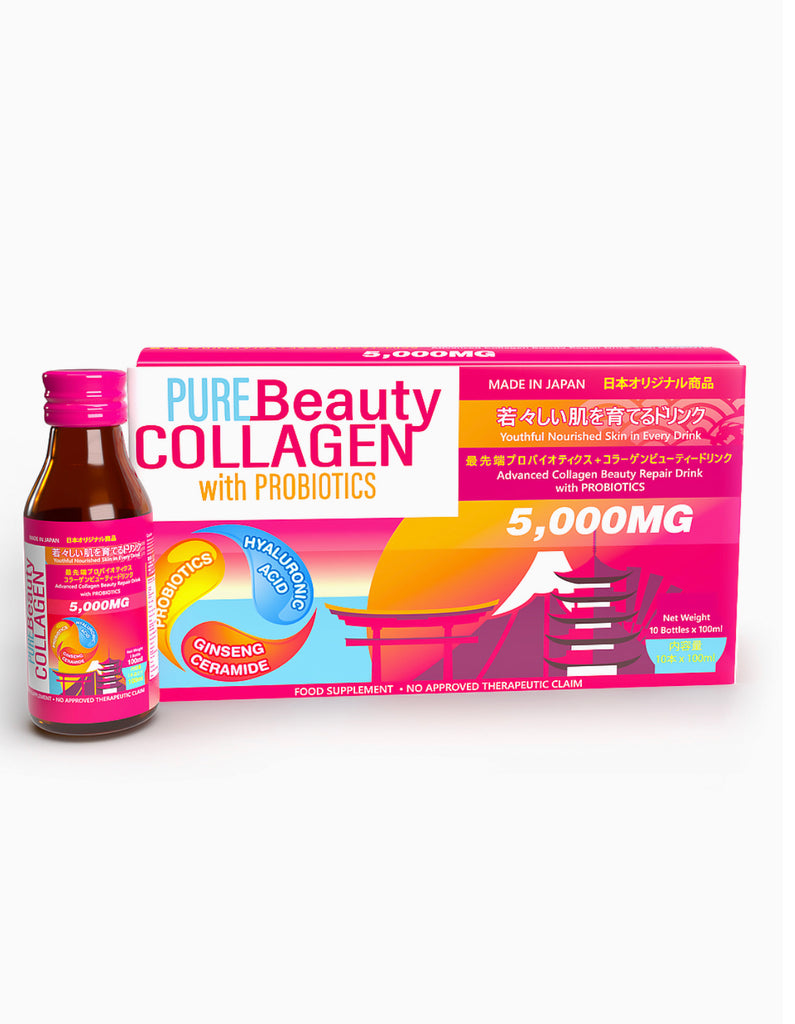 Pure Beauty Collagen Repair Drink w/ Probiotics 100ml/10bottles - La Belleza AU Skin & Wellness