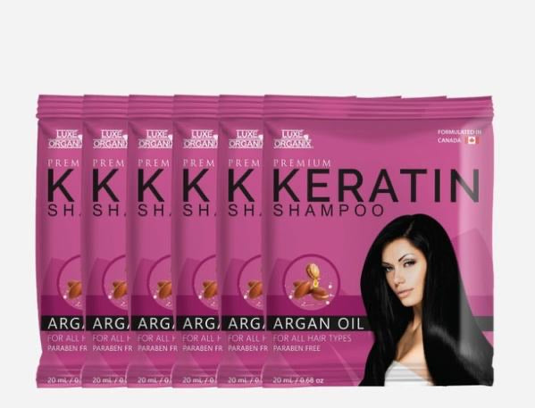 Luxe Organix Argan Keratin Treatment Shampoo 20ml x 6s - La Belleza AU Skin & Wellness