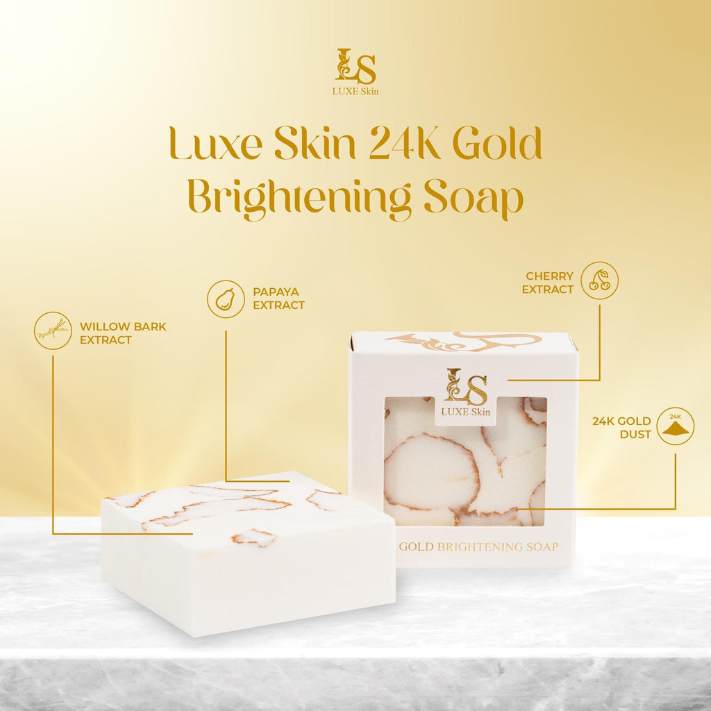 Luxe Skin 24K Gold Brightening Soap 135g - La Belleza AU Skin & Wellness