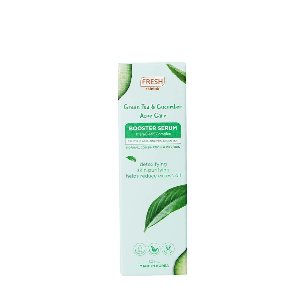 Fresh Skinlab Green Tea and Cucumber Acne Care Booster Serum 30ml - La Belleza AU Skin & Wellness