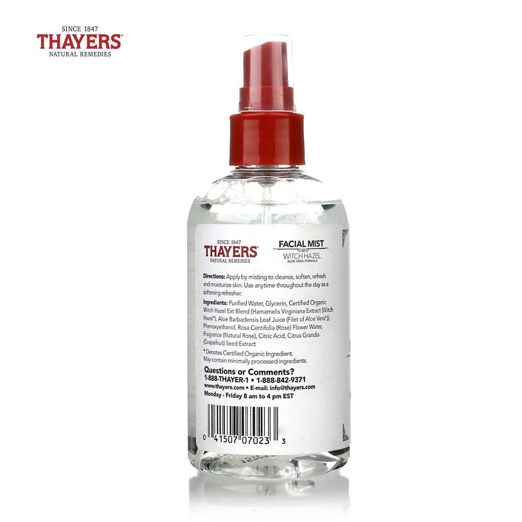 Thayers Witch Hazel Alcohol Free Rose Petal Face Mist 237ml - La Belleza AU Skin & Wellness