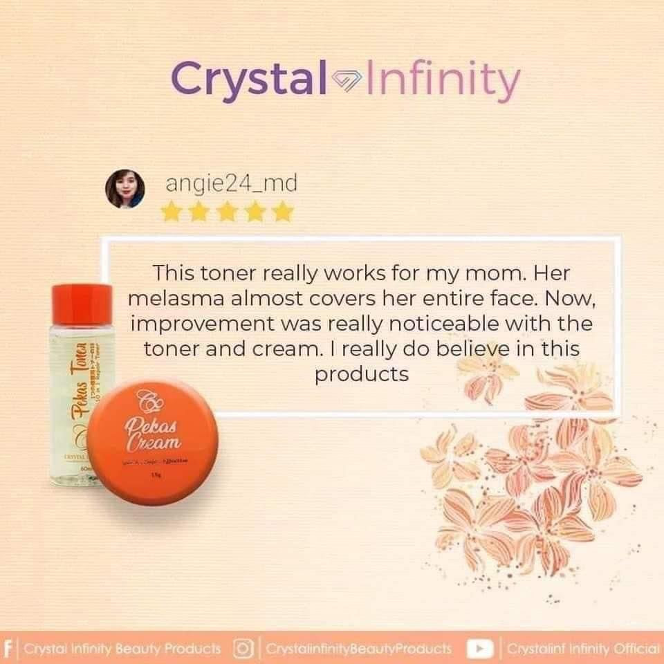 Crystal Infinity Pekas Toner 50ml (New Packaging) - La Belleza AU Skin & Wellness