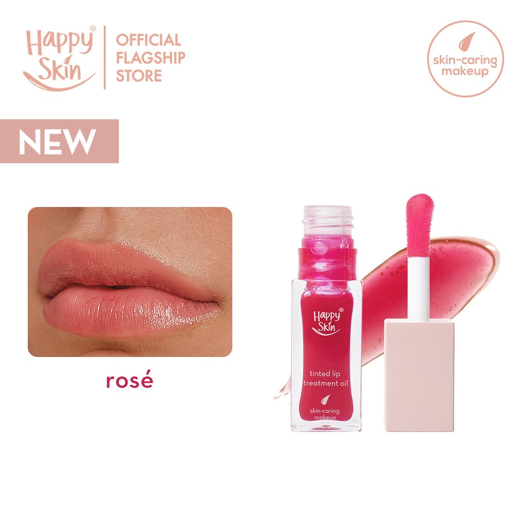 Happy Skin Second Skin Tinted Lip Treatment Oil 7ml - La Belleza AU Skin & Wellness