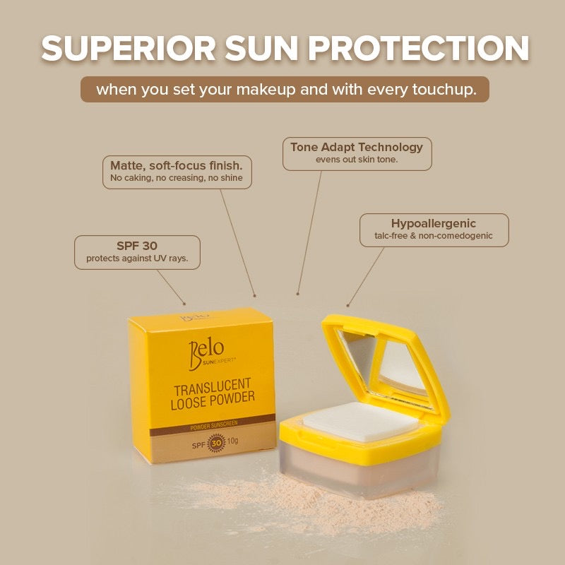 Belo SunExpert Translucent Loose Powder 10g - La Belleza AU Skin & Wellness