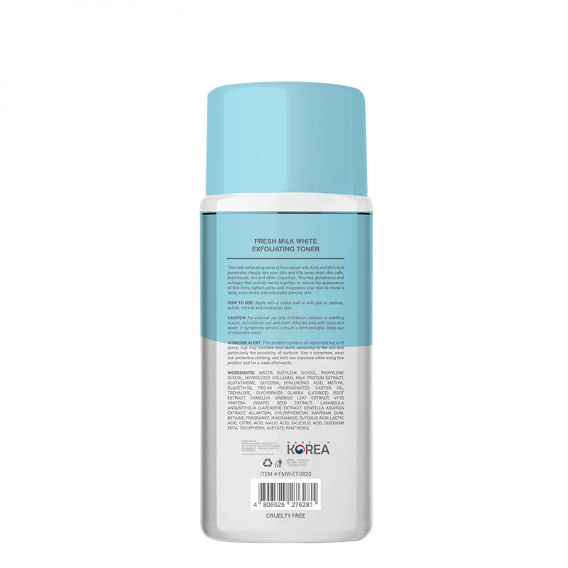 Fresh Skinlab Glutaboost Milk White Exfoliating Toner 100ml - La Belleza AU Skin & Wellness