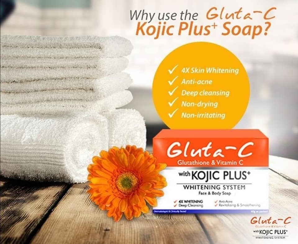 Gluta-C with KOJIC PLUS+ Whitening System Face & Body Soap (60g x2) - La Belleza AU Skin & Wellness