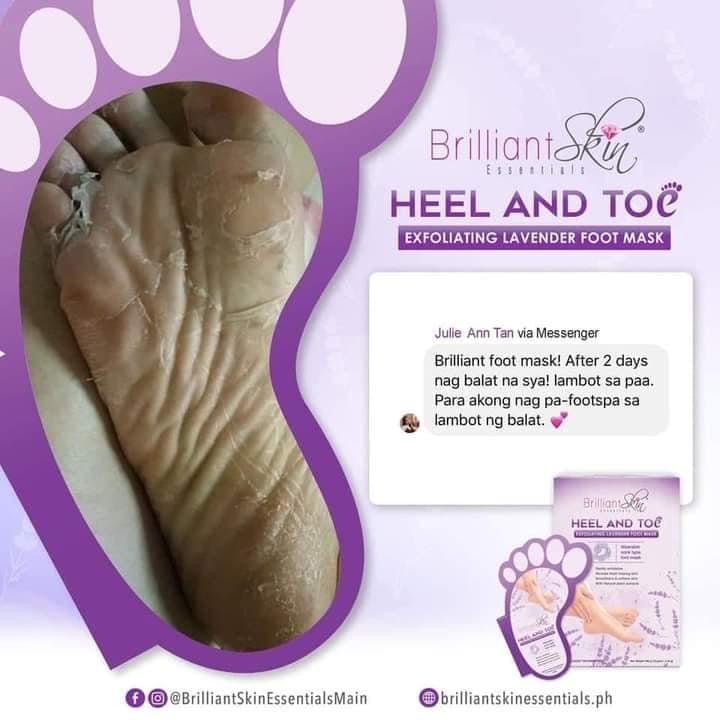 Brilliant Skin Heel & Toe Foot Mask (1 Pair) - La Belleza AU Skin & Wellness