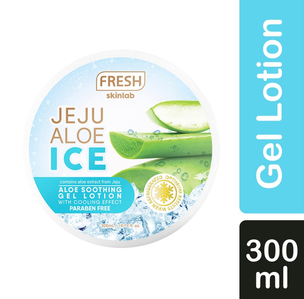 Fresh Skinlab Jeju Aloe Ice Soothing Gel Lotion 300ml - La Belleza AU Skin & Wellness