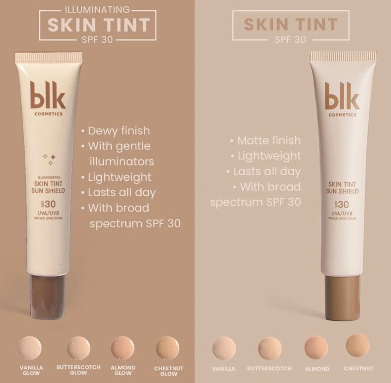 BLK Universal Illuminating Skin Tint Sun Shield SPF30 UVA/UVB - La Belleza AU Skin & Wellness