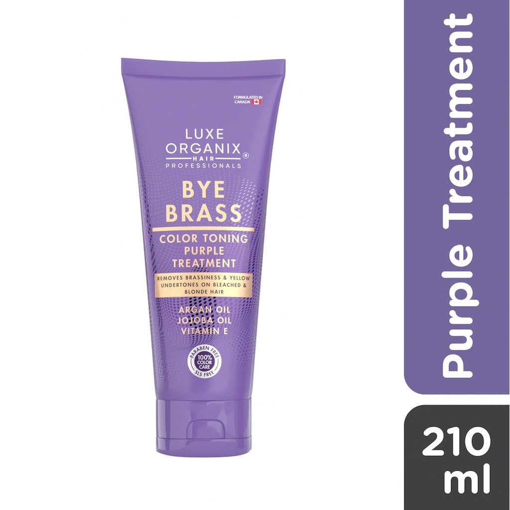 LUXE ORGANIX  Bye Brass Purple Conditioner 210 ml - La Belleza AU Skin & Wellness