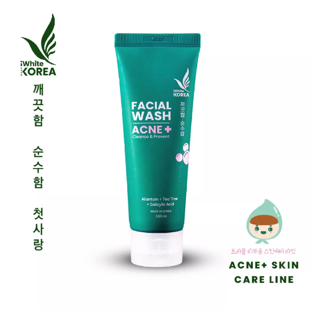 Iwhite Korea Acne+ Facial Wash 100ml - La Belleza AU Skin & Wellness