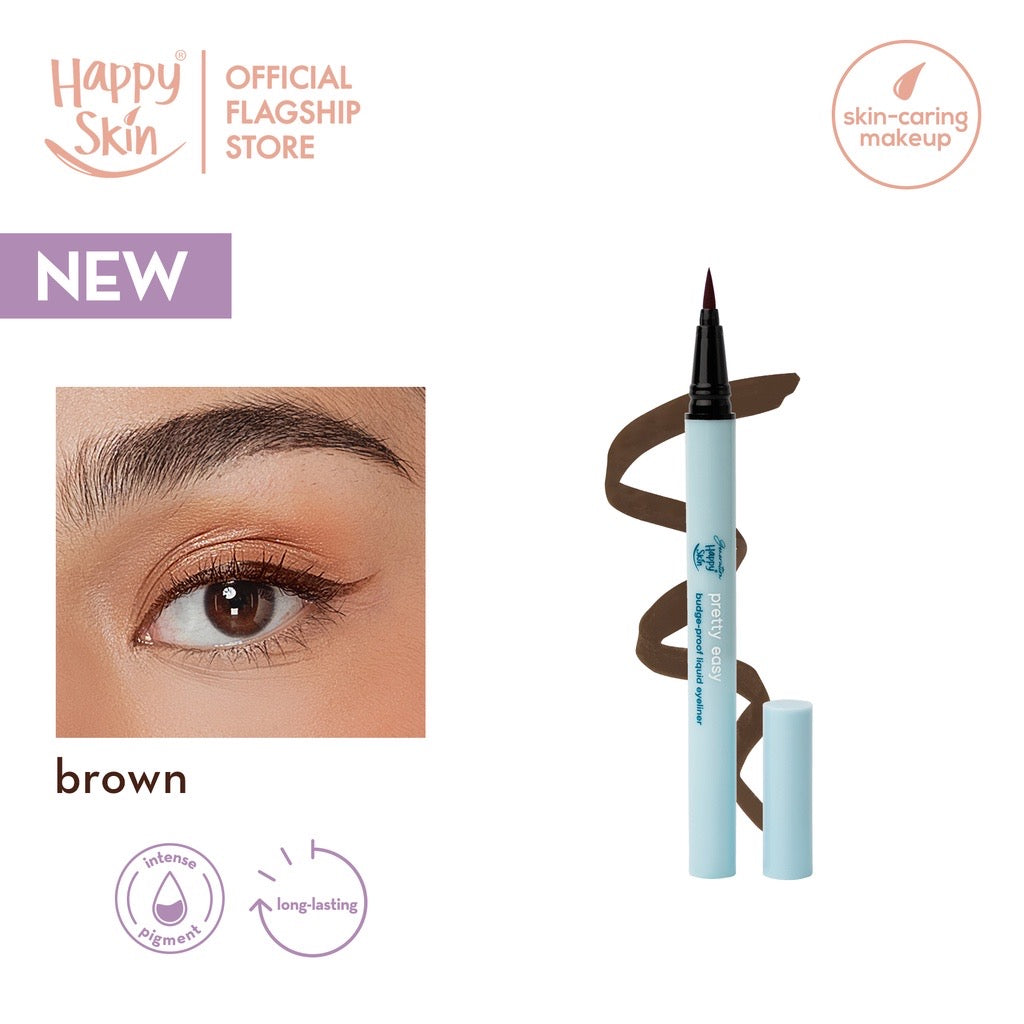 Generation Happy Skin Pretty Easy Budge-Proof Liquid Eyeliner (Black) - La Belleza AU Skin & Wellness