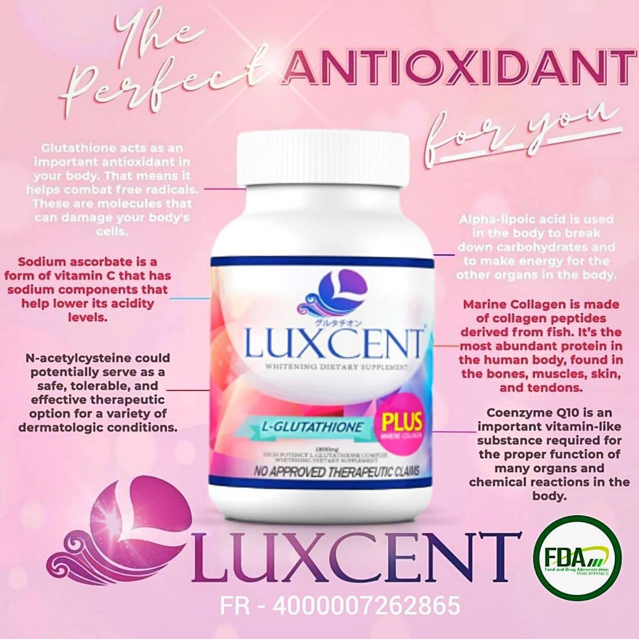 Luxcent Luminous Caps L-Glutathione Plus Marine Collagen (New Packaging) - La Belleza AU Skin & Wellness