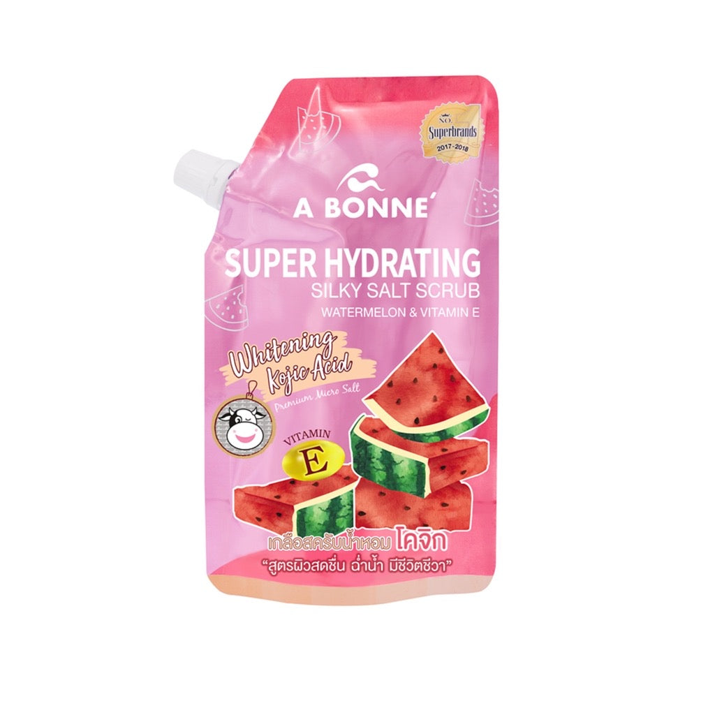 Super Hydrating Silky Salt Scrub 350G - Watermelon & Vitamin E - La Belleza AU Skin & Wellness