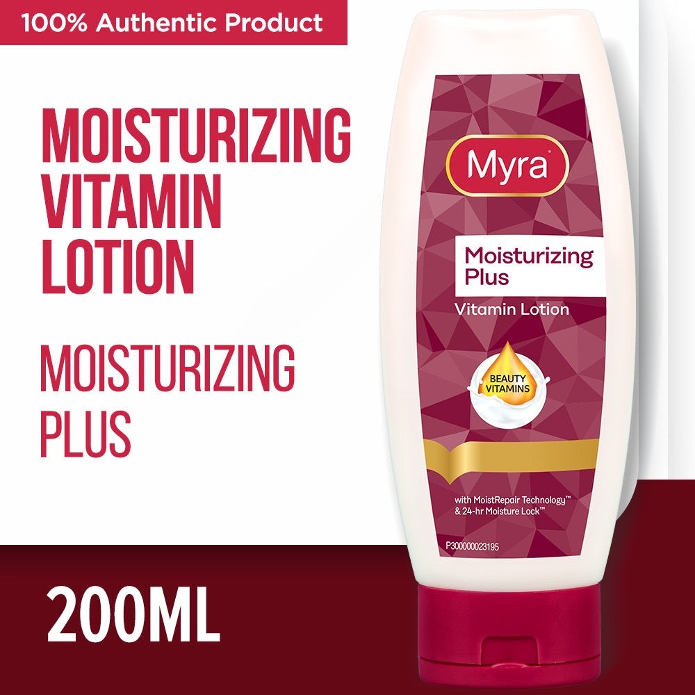 Myra Moisturizing Plus  Vitamin Lotion 200ml - La Belleza AU Skin & Wellness