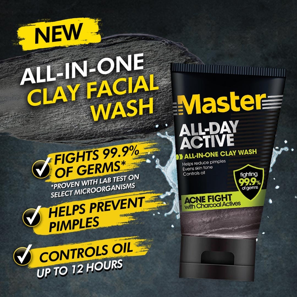 Master All-Day Active Clay Wash  100ml - La Belleza AU Skin & Wellness
