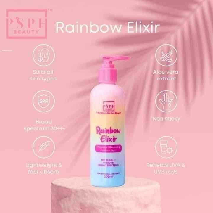 PSPH Rainbow Elixir Weightless Illuminating Emulsion Body Lotion 200ml - La Belleza AU Skin & Wellness