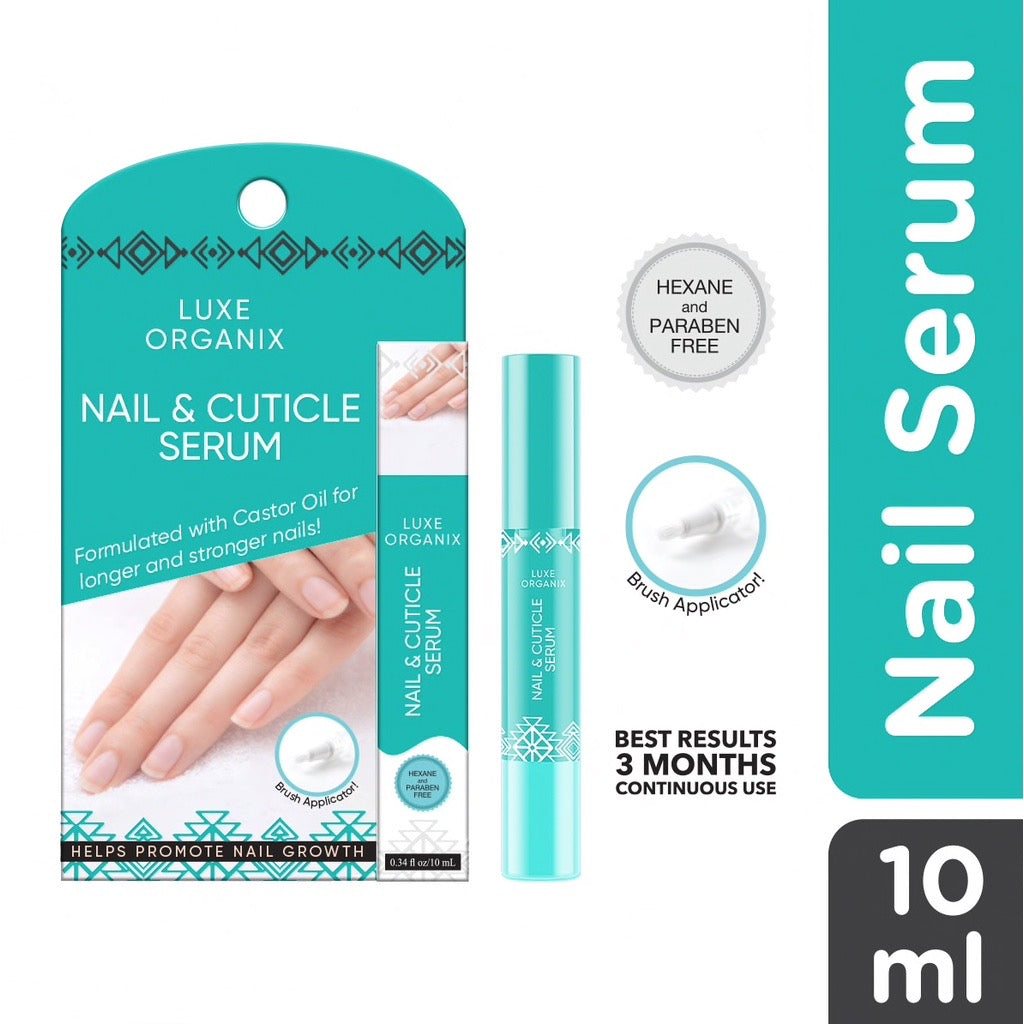 LUXE ORGANIX Nail and Cuticle Castor Serum 10ML - La Belleza AU Skin & Wellness