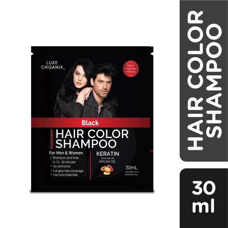 Luxe Organix Color Shampoo Natural Brown 30ml - La Belleza AU Skin & Wellness