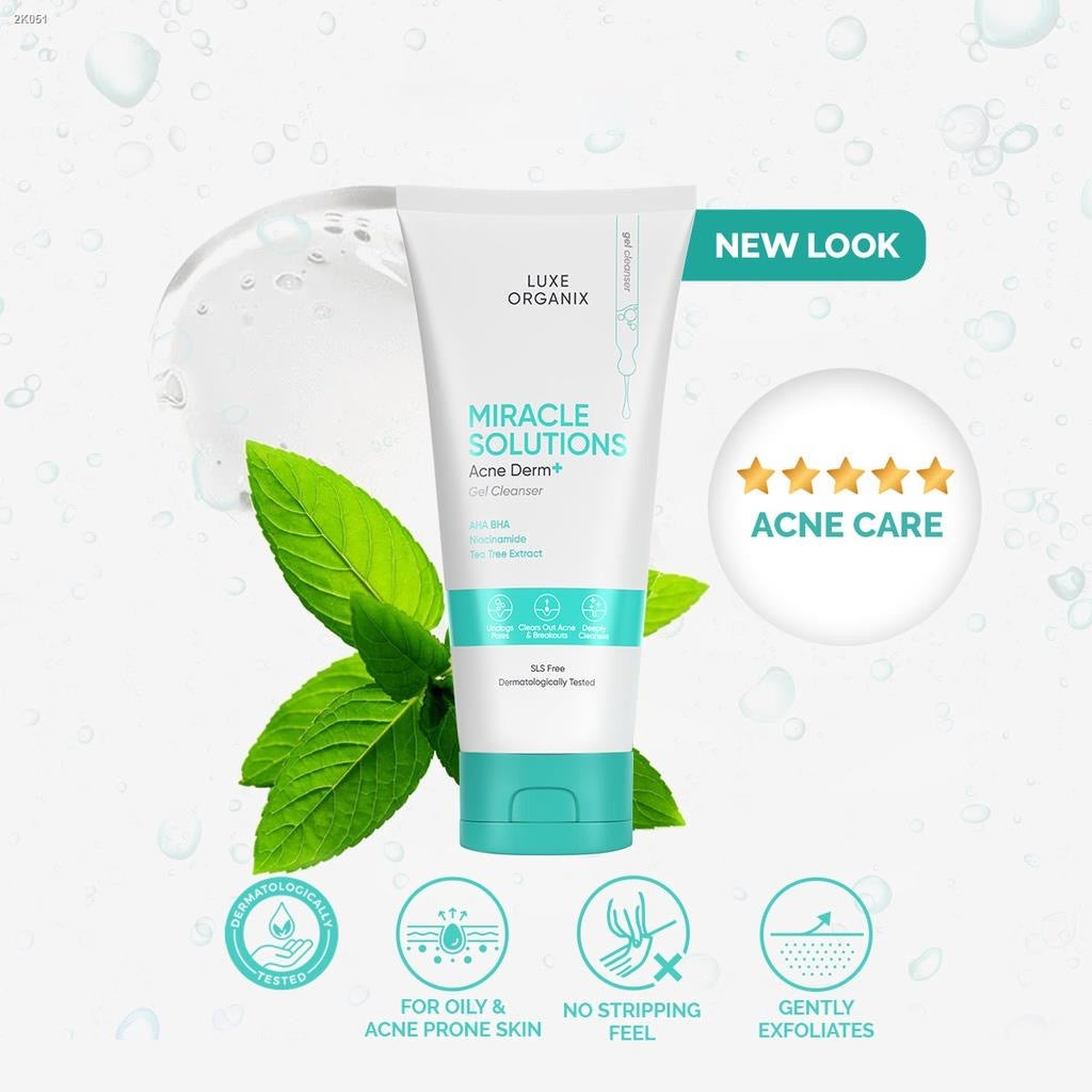 Miracle Solutions AHA/BHA Gel Cleanser 150ml (new look) - La Belleza AU Skin & Wellness