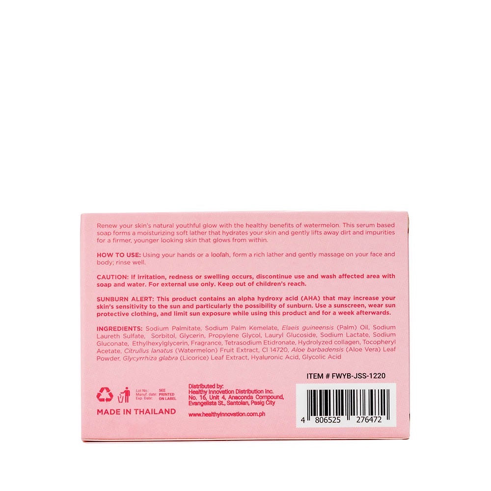 Fresh Skinlab Watermelon Youthful Bliss Jelly Serum Soap (100g) - La Belleza AU Skin & Wellness