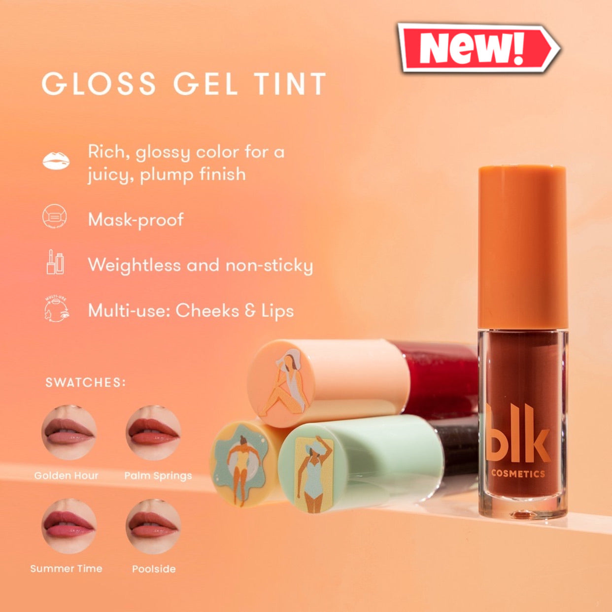 NEW! BLK Cosmetics Fresh Sunkissed Gloss Gel Tint - La Belleza AU Skin & Wellness