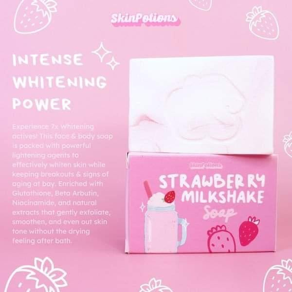 SkinPotions Strawberry Milk Shake Soap 150g - La Belleza AU Skin & Wellness