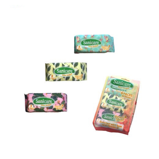 SANICARE Mini Wipes Summer Breeze Scent 6-Packs - La Belleza AU Skin & Wellness