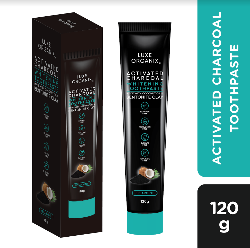 Luxe Organix Activated Charcoal Toothpaste 120g - La Belleza AU Skin & Wellness