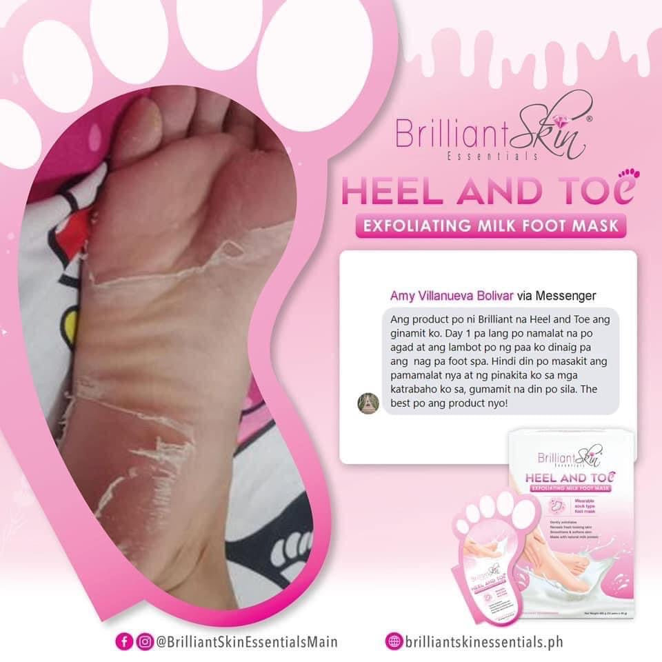 Brilliant Skin Heel & Toe Foot Mask (1 Pair) - La Belleza AU Skin & Wellness