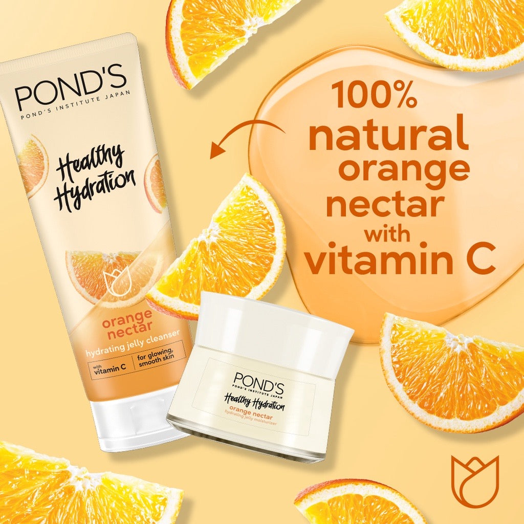 PONDS Jelly Cleanser w/ Vit C for Hydrated Skin 100g (Orange Nectar) - La Belleza AU Skin & Wellness
