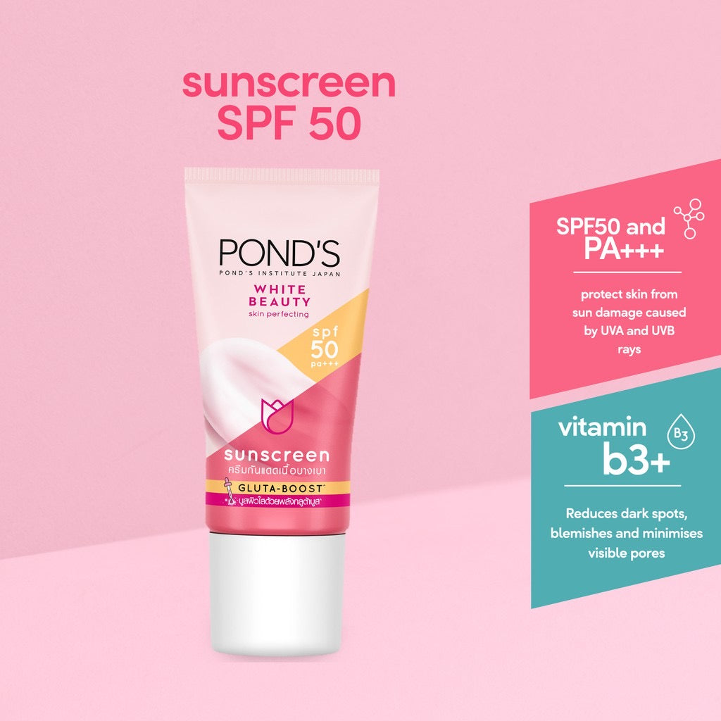 PONDS White Beauty Sunscreen SPF 50 PA+++ 30g - La Belleza AU Skin & Wellness