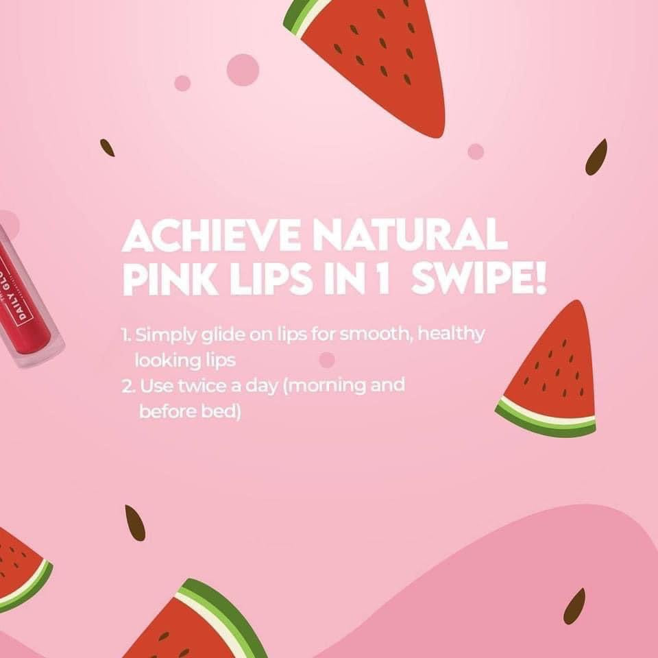 The Daily Glow Watermelon Lip Oil - La Belleza AU Skin & Wellness